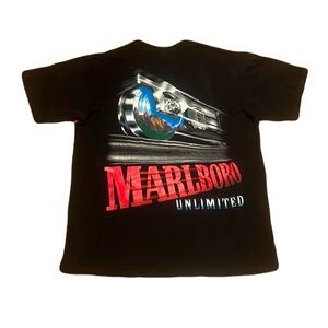 RARE! Vintage 90’s Marlboro Unlimited Streetwear Pocket Tee in Black, size XL